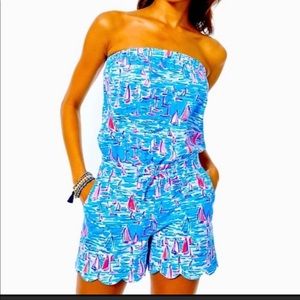 NWT Lilly Pulitzer Jace Romper! Perfect for summer gatherings or the beach